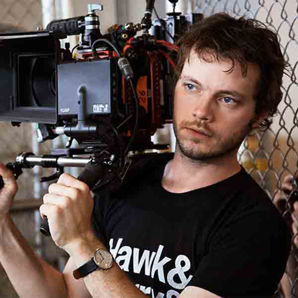 Ben Richardson caught working in the movie set.
